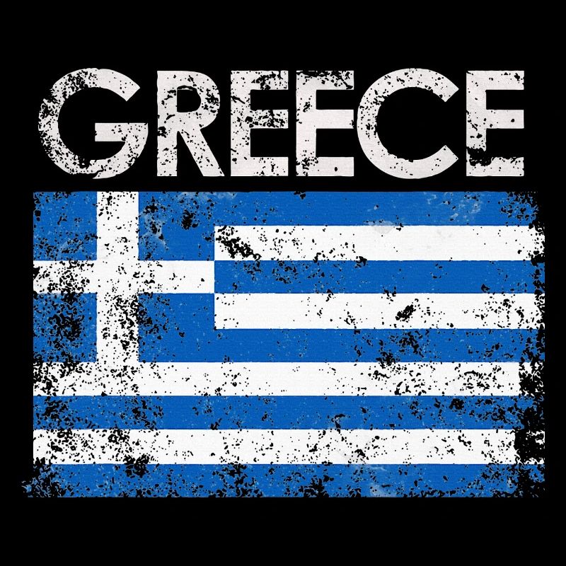 Graphique du drapeau de la Grèce en détresse
