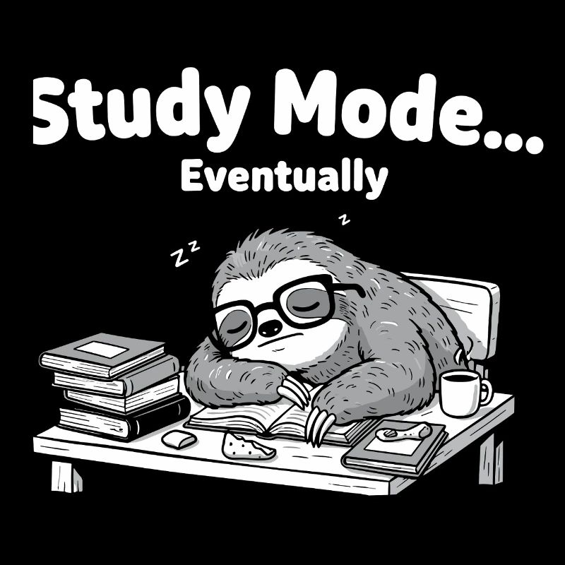 Schlafmodus Sloth am Schreibtisch