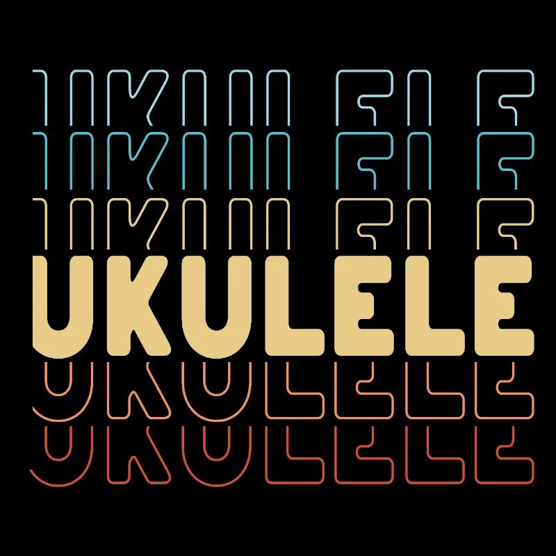 Ukulele typography