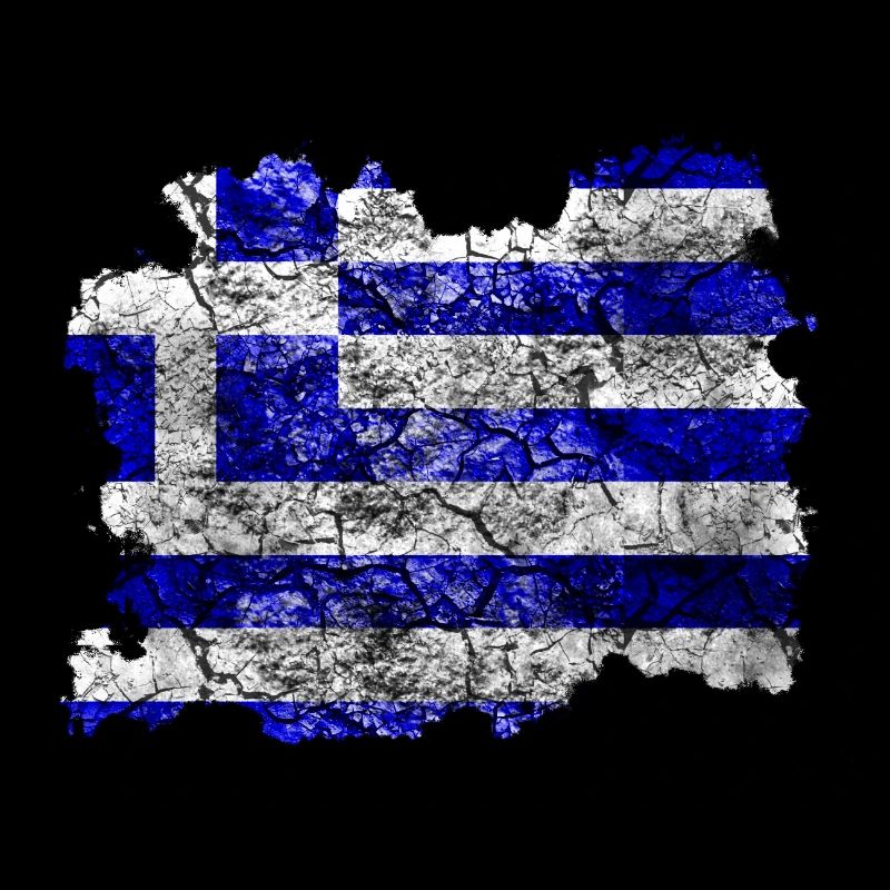 Drapeau de la Grèce Vintage