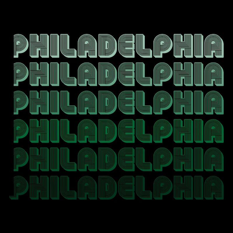 Dégradé typographique de Philadelphie