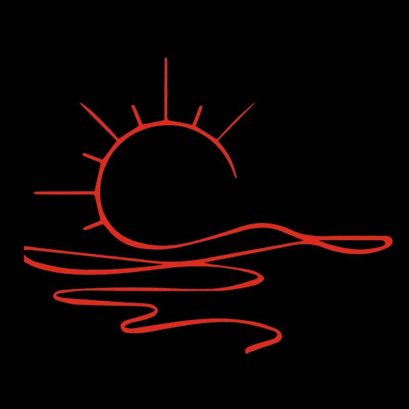 Sunset Sketch (Red)