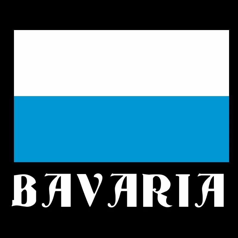 Bavaria Flag with Gothic Text