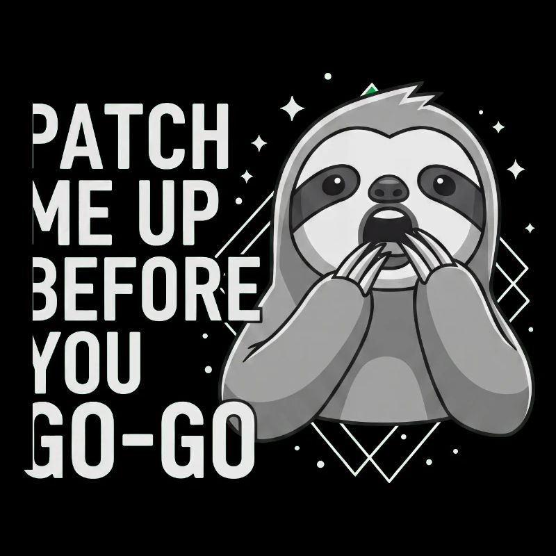 Patch Me Up Cyber Security Sloth
