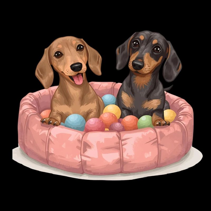 Cute Dachshunds - Dachshund in Ball Pit