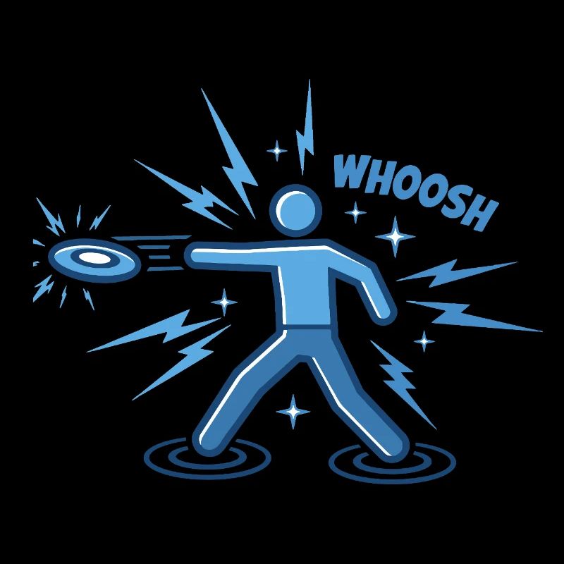 WHOOSH Funny Disc Golf Disc Golfer Flying Disc