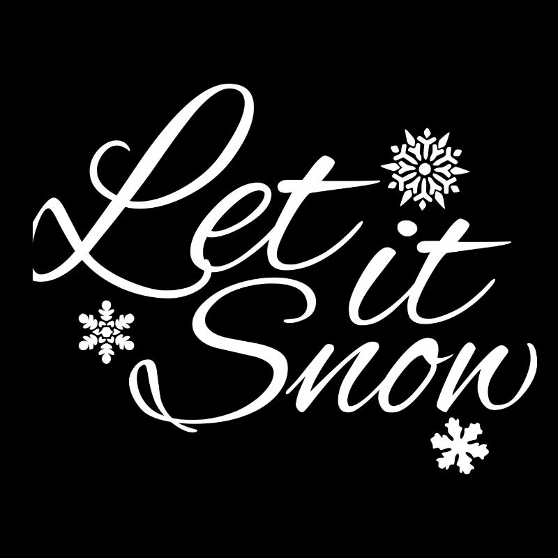 Let it Snow - Le design d’hiver avec des flocons de neige