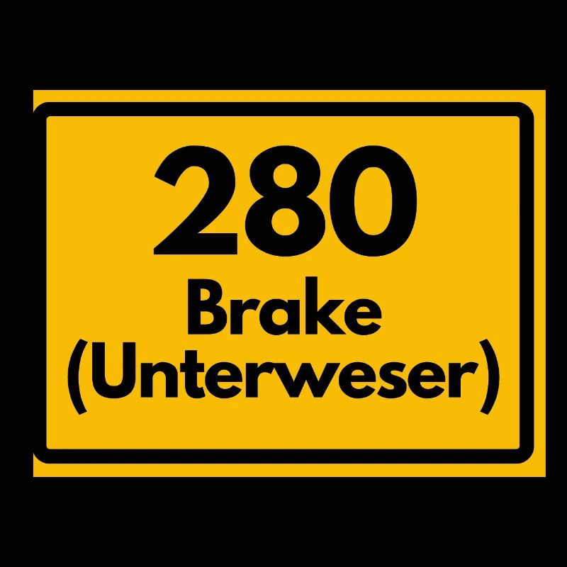 OLD POSTCODE ZIP CODE RETRO 2880 BRAKE UNTERWESER!
