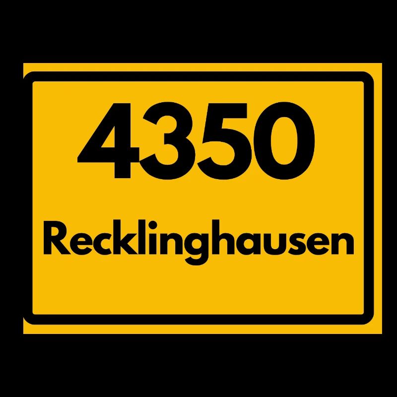 ALTE POSTLEITZAHL PLZ RETRO 4350 RECKLINGHAUSEN 