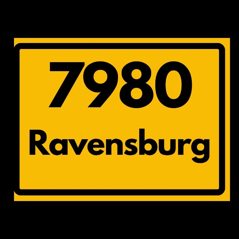OLD POSTCODE ZIP CODE RETRO 7980 RAVENSBURG HEIMAT