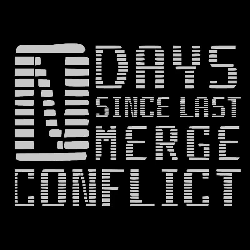 Merge Conflict Software Developer Entwickler geek