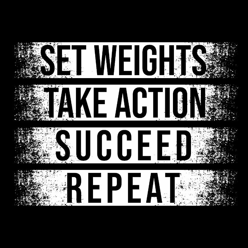 Powerlifting Bodybuilder Set Weights Take Action