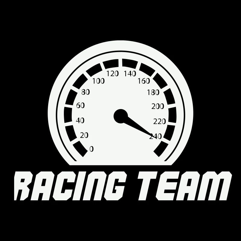Racing Team Speedometer Emblem