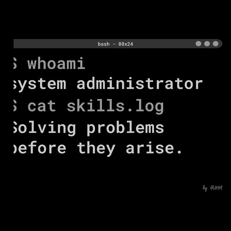 System Administrator Terminal Shirt