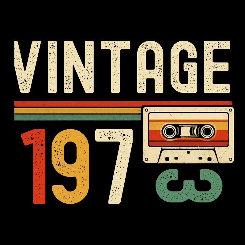 Vintage 70s Cassette Retro