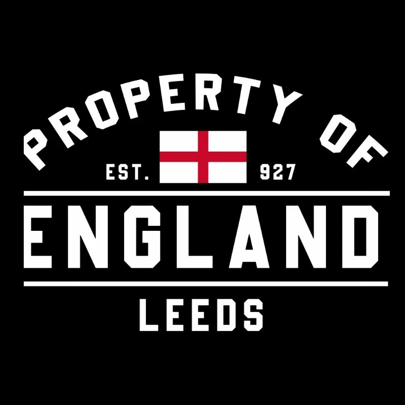 Angleterre Leeds Flag Design dans un style graphique