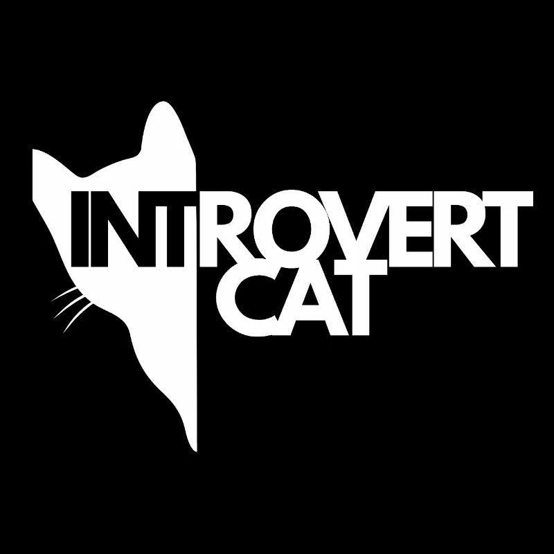 Chat Introverti Silhouette Contrastée