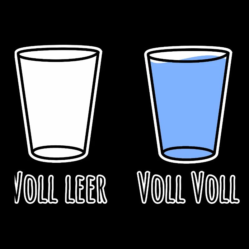 Completely empty and fully full! Full German language!