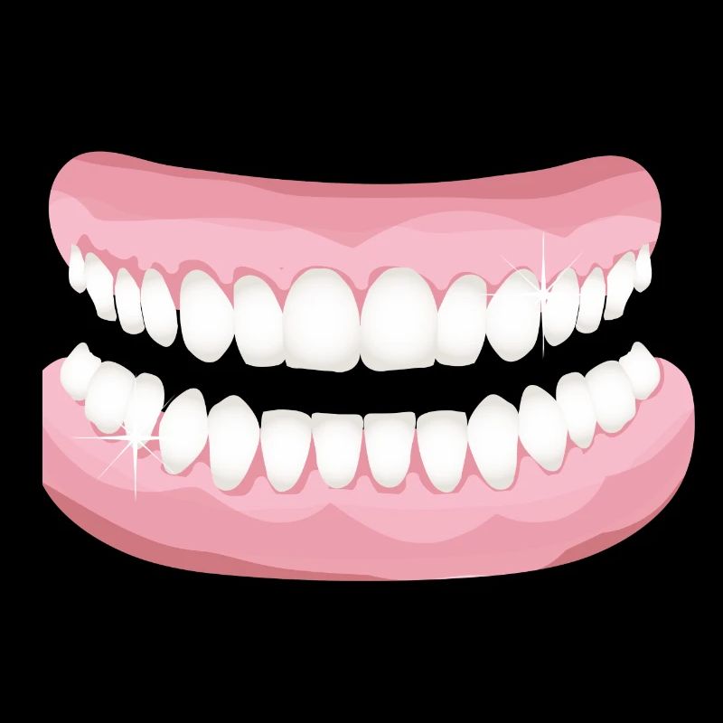 bright teeth with sparkling clean teeth