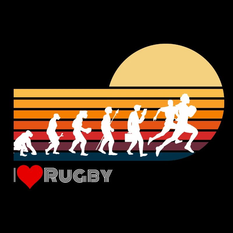 Rugby Retro Evolution Sunset