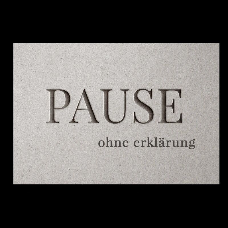 Pause – sans explication