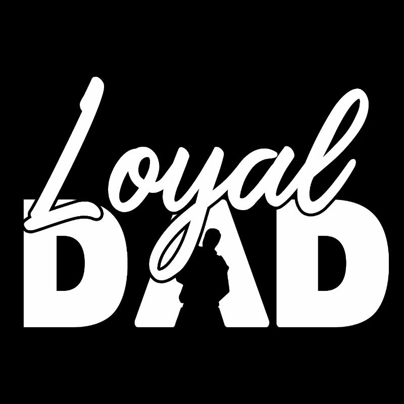 Loyaler Vater Silhouette Vaterstolz