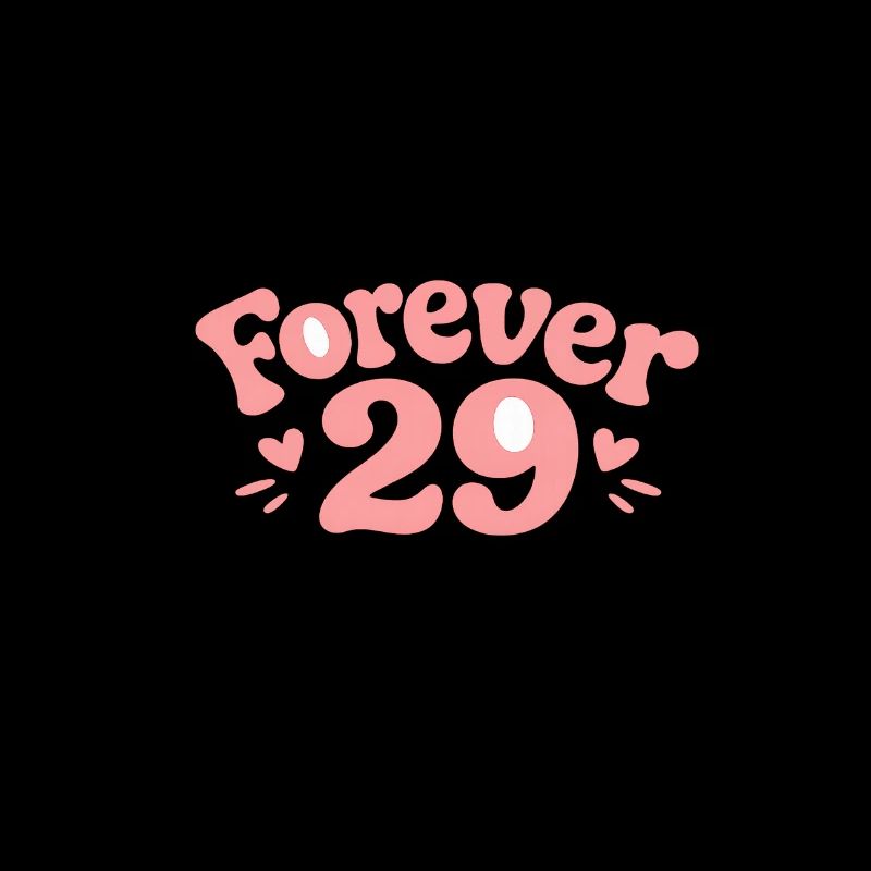 Forever 29: Verspielte Pink Grafik