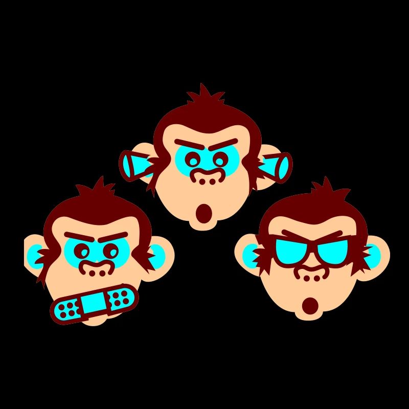 three wise monkeys