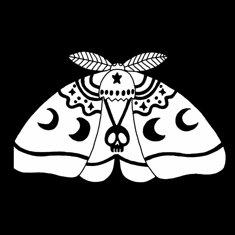 Papillon de nuit blanc