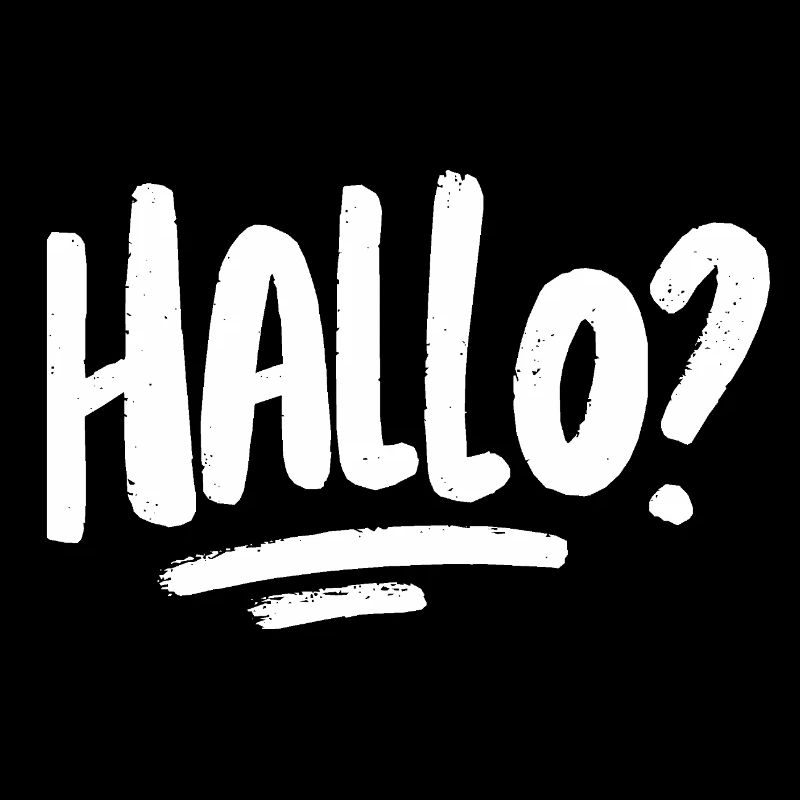 Hello? -white
