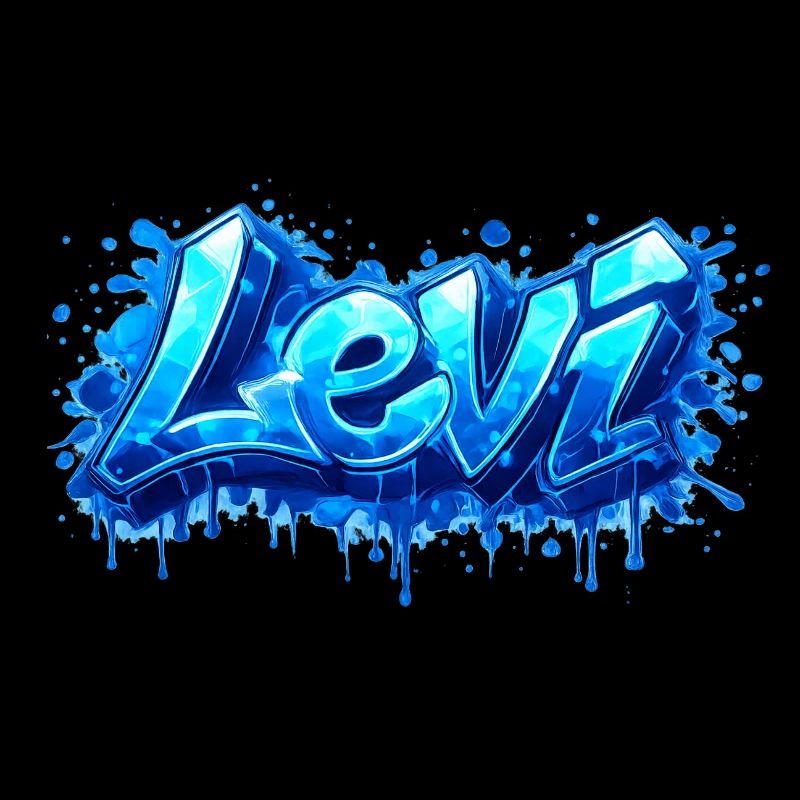 LEVI GRAFFITI NAME FÜR PERFEKTES GESCHENK DRUCKBAR
