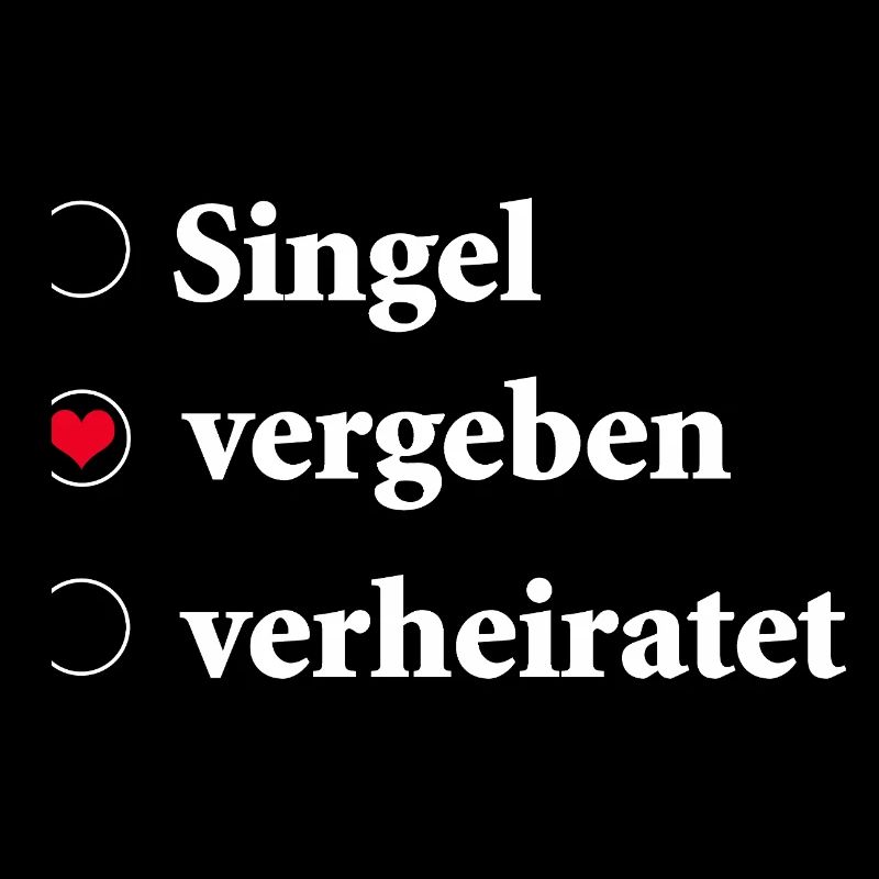 Sélection du statut de la relation Célibataire - Pris