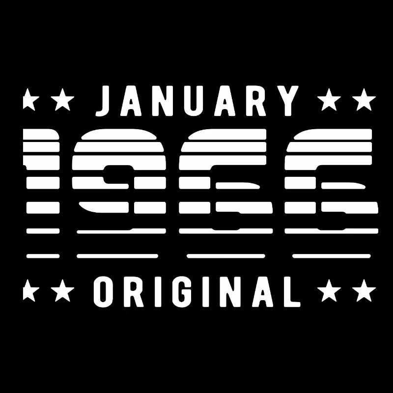 Janvier 1966 Rétrodesign original | Anniversaire