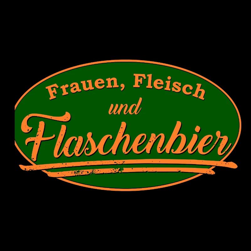 Frauen Fleisch Flaschenbier Retro Schild