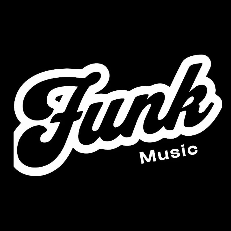Logo du script rétro de la musique funk
