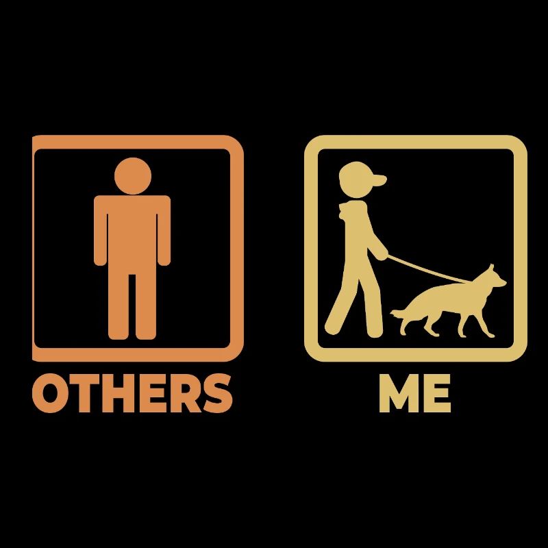 Schäferhund Strichmännchen