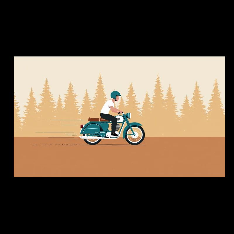 Balade en forêt au look rétro