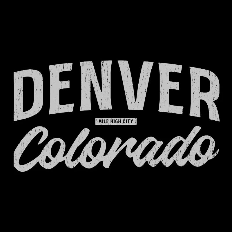 Denver Colorado Vintage Script