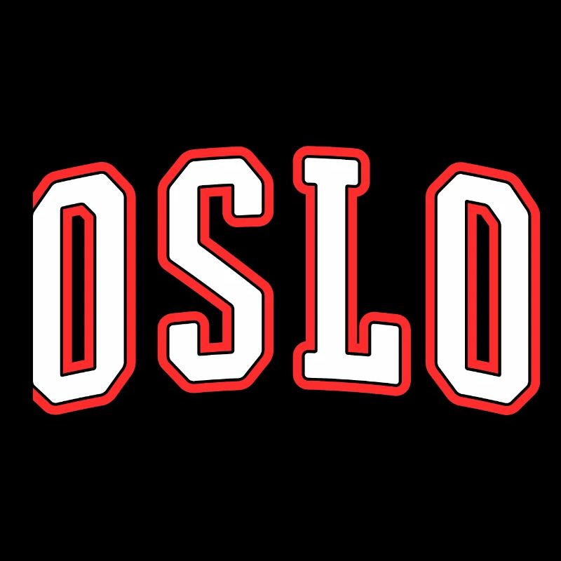 Oslo Varsity City Logo Print