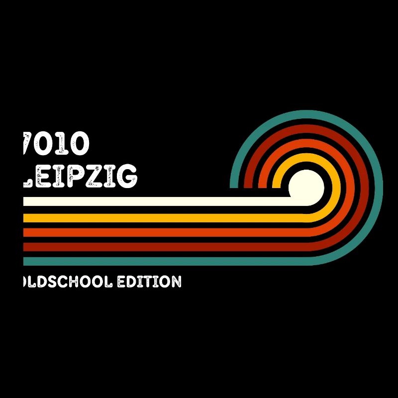 Leipzig Retro Shirt 7010 Postal Code Vintage