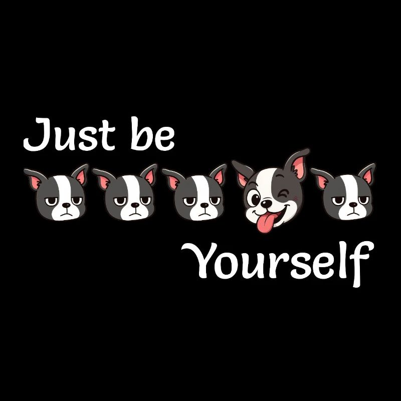 Boston - Sei einfach du selbst - Weißer Text