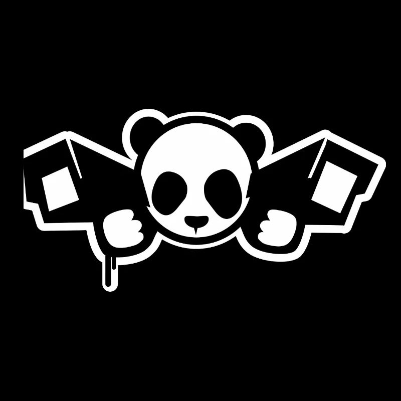 Panda de surveillance – Style graphique urbain