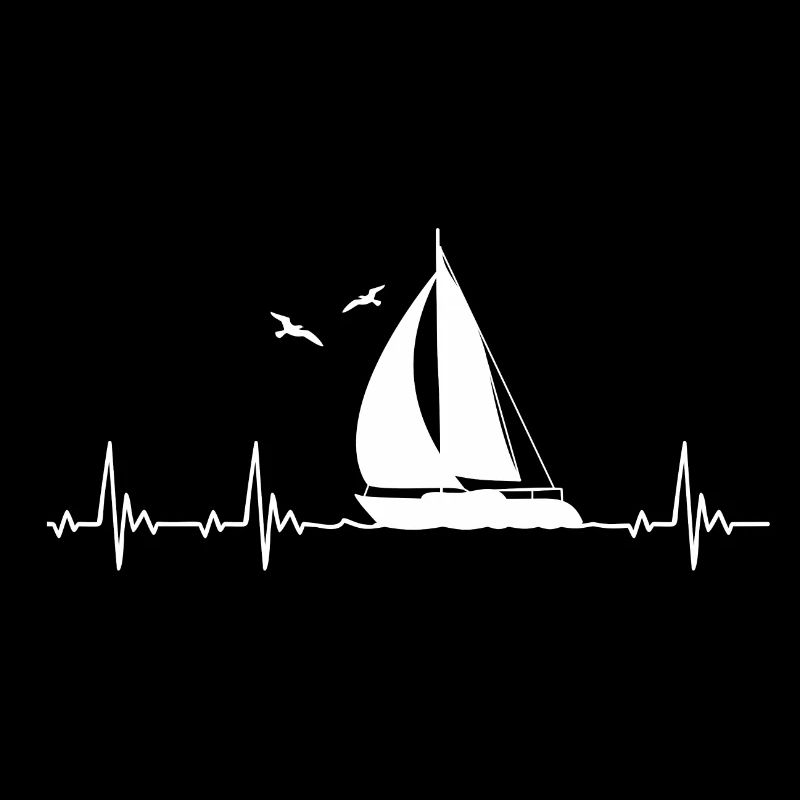 Sailboat Sailor Heartbeat for Sailing lovers