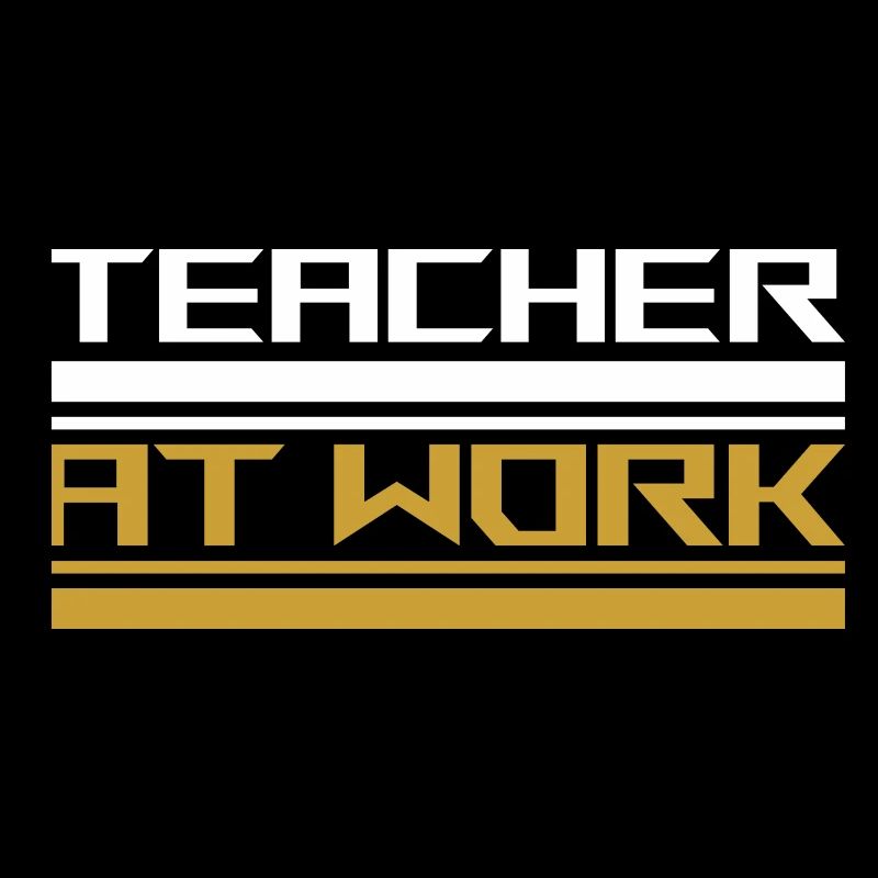 Teacher at work white