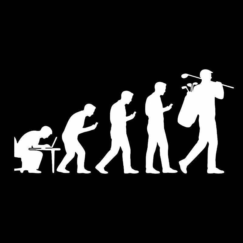Evolution Golf Funny Gift for Golfers Men