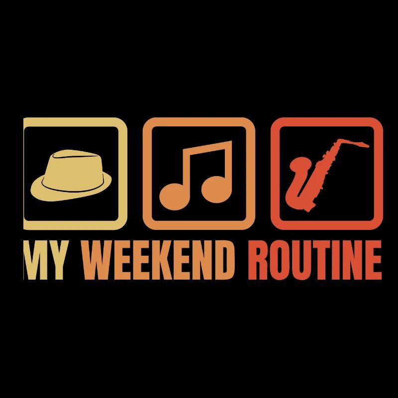 Saxophonist Wochenendroutine
