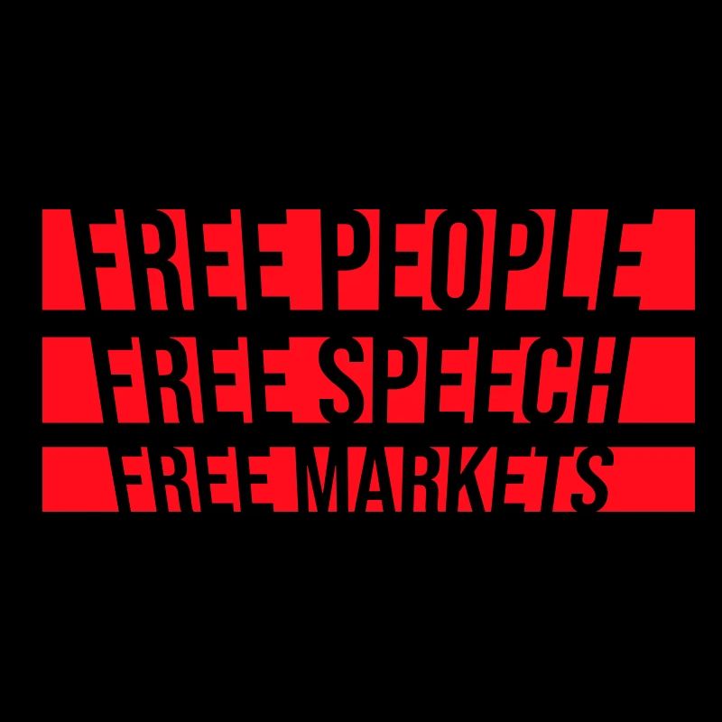 Marché de la liberté d’expression Peuple Libertarian Freedom Logo
