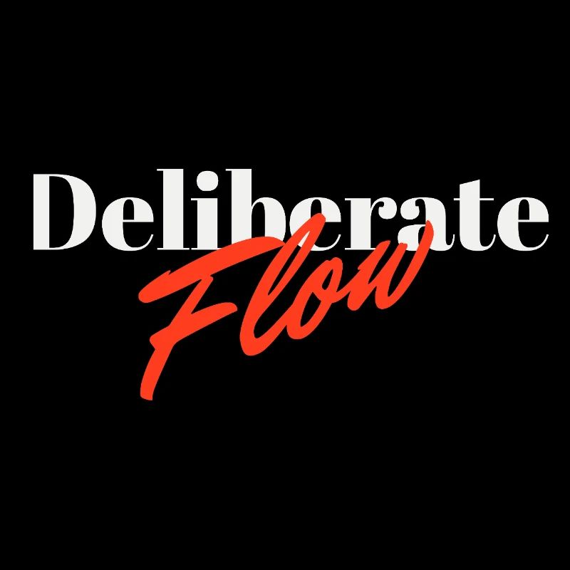 Deliberate Flow Minimal Typography Design