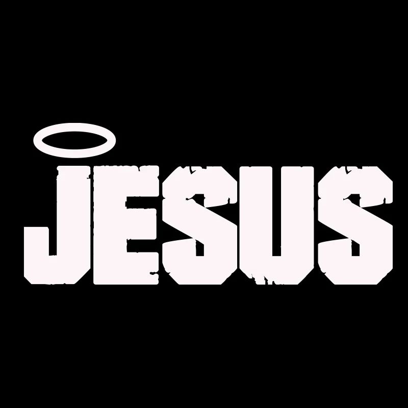Lettres de Jésus avec auréole