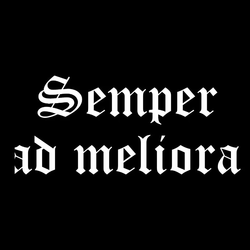 Semper Ad Meliora à l’encre gothique